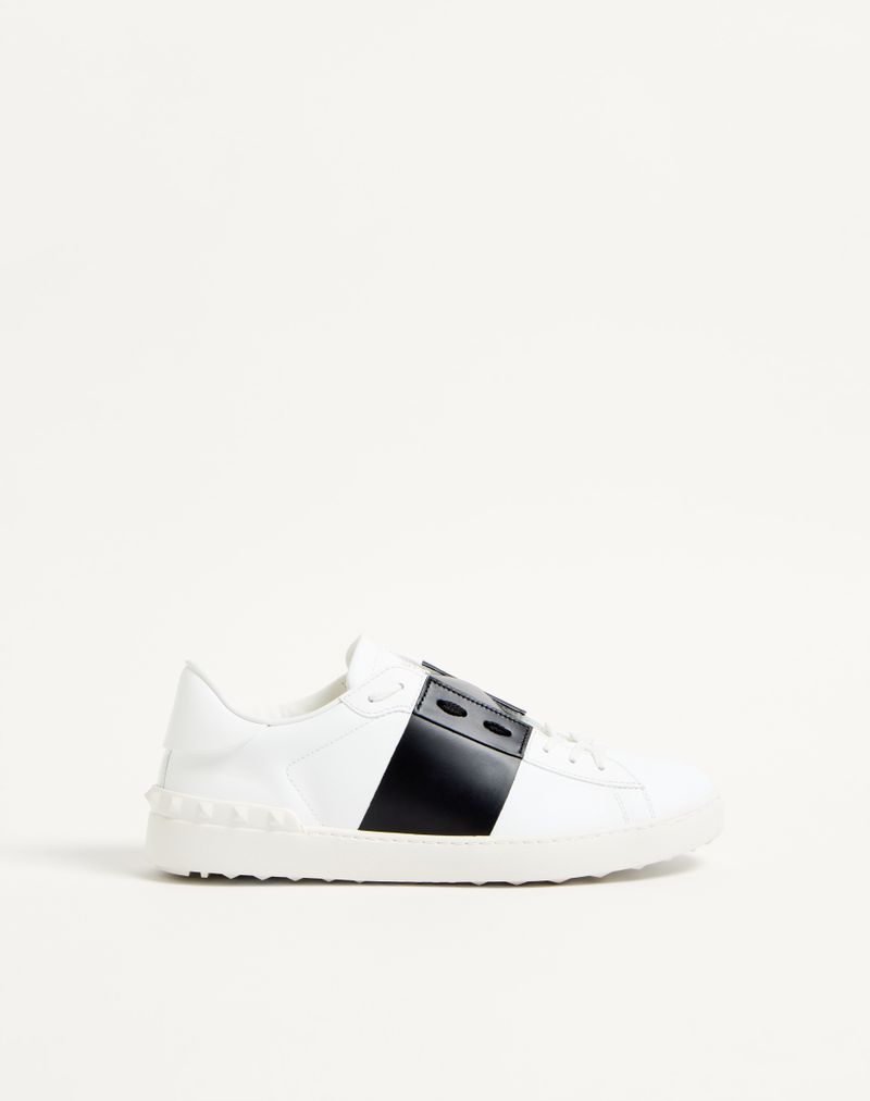 Baskets ouvertes en cuir de veau