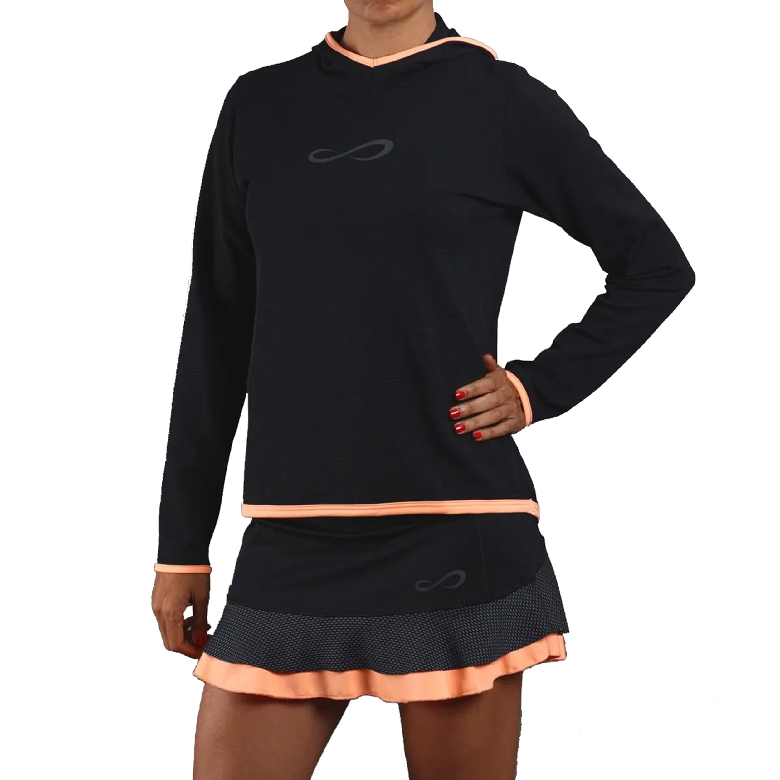 Breath Sweatshirt Damen - Schwarz, Rosa