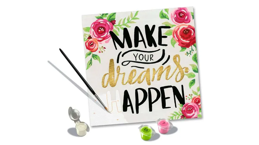 Ravensburger Beschäftigung - CreArt - Malen nach Zahlen 29028 – Make your dreams happen
