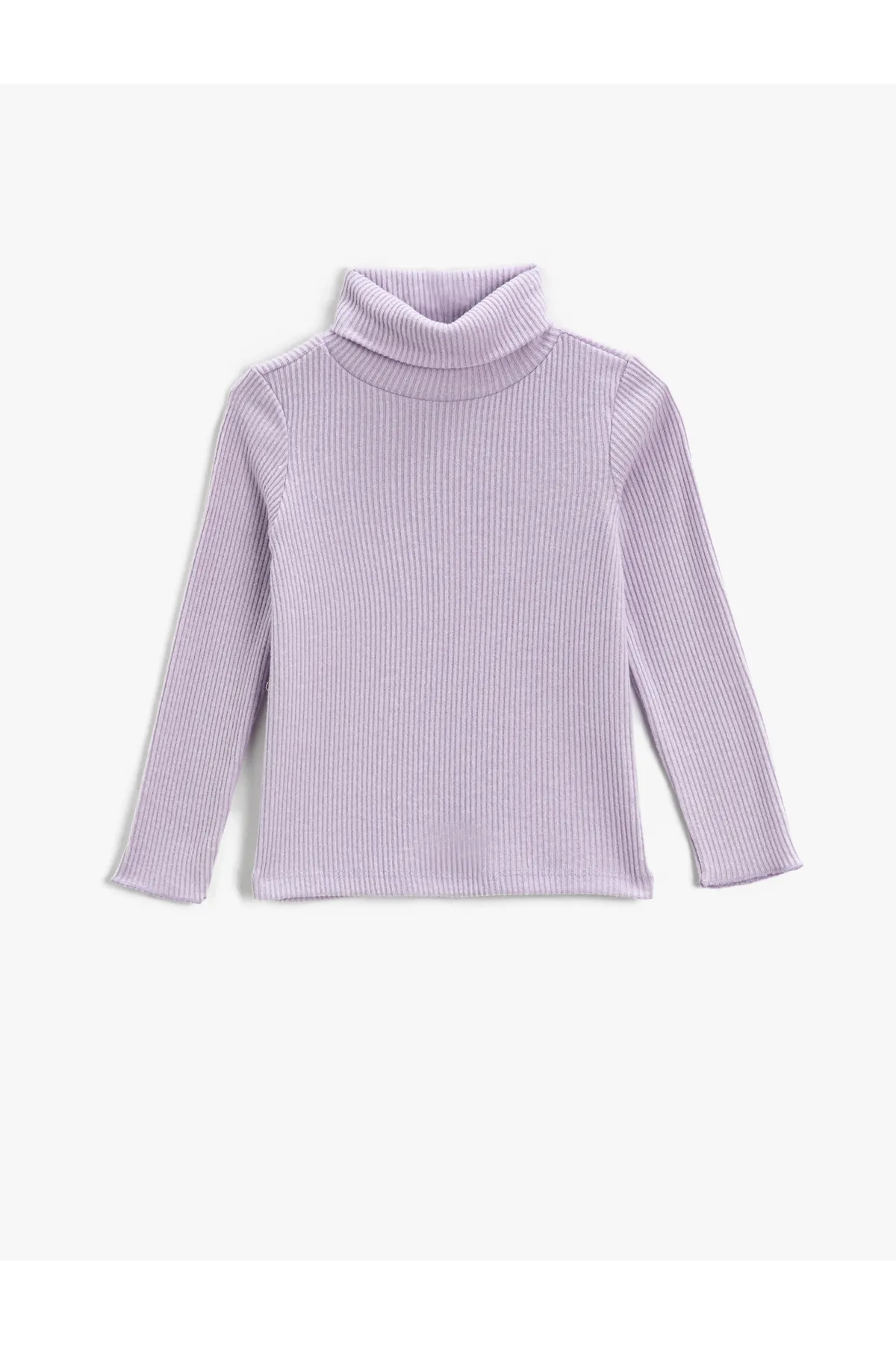 Koton  Basic-Rollkragen-T-Shirt mit weicher Rippstruktur