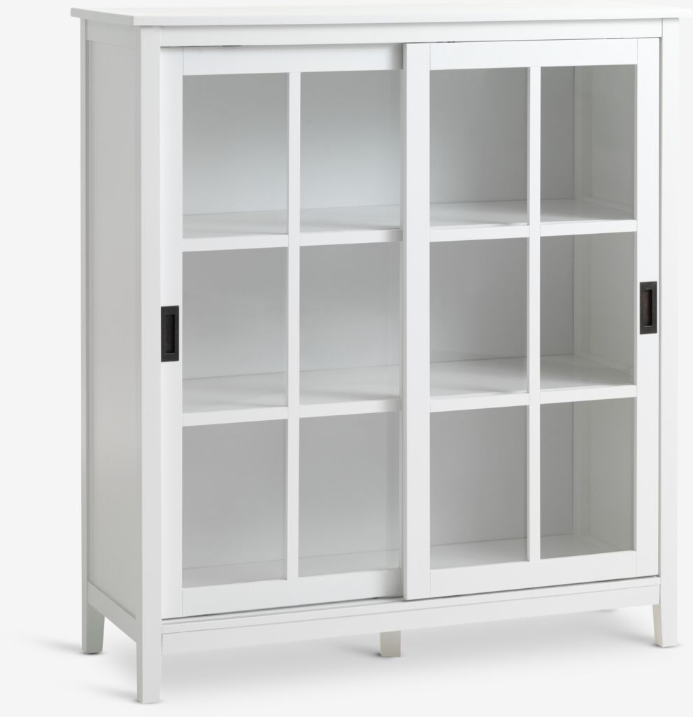NORDBY Display Cabinet NORDBY 2 doors, white