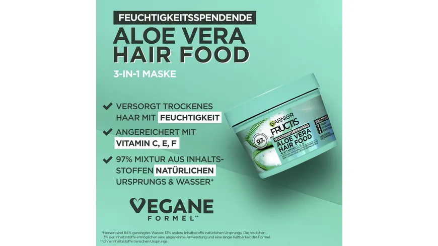 Garnier Fructis Maske HARIFOOD AloeVera 400 ml