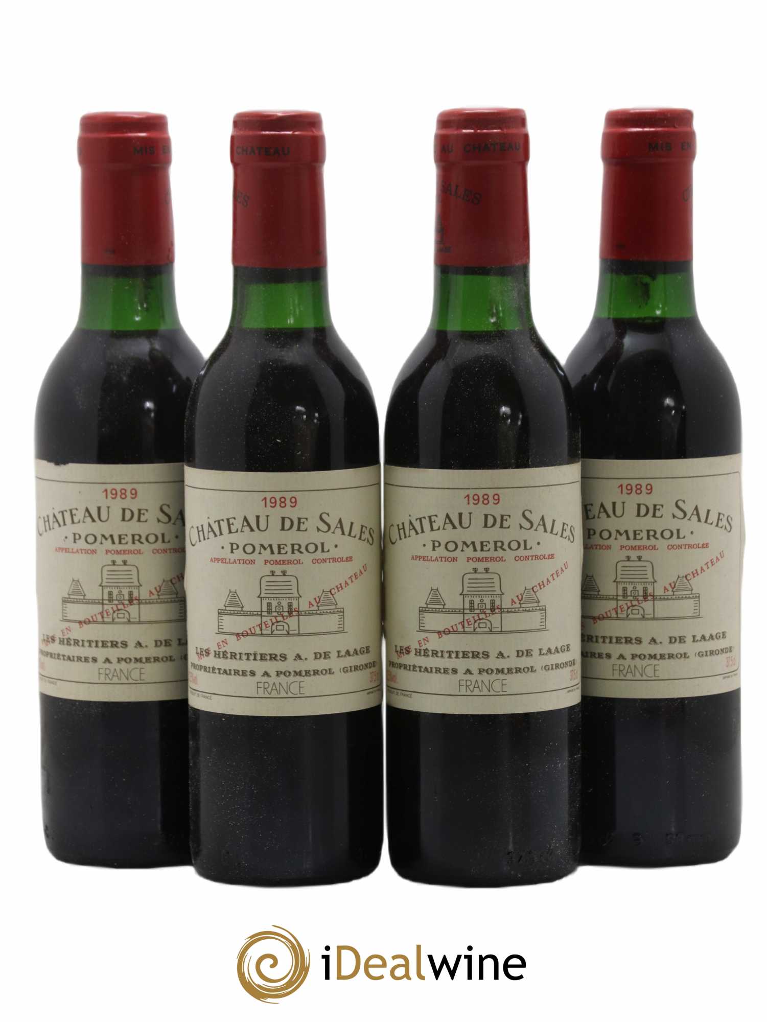 Château de Sales  1989 - Lot de 24 Demi-bouteilles