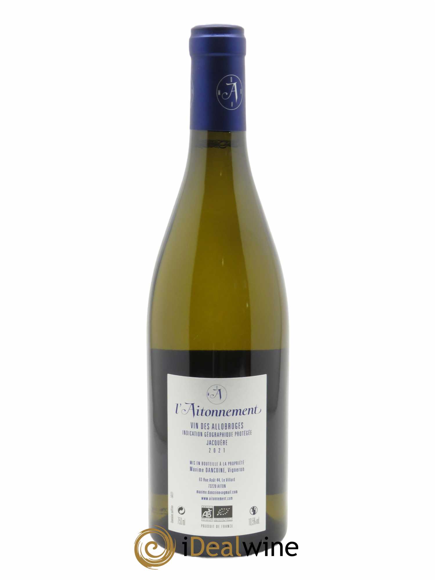 IGP Vin des Allobroges Genesis L'Aitonnement - Maxime Dancoine  2021 - Lot de 1 Bouteille