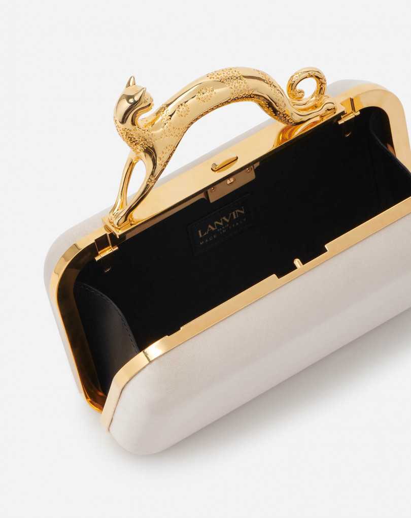 MINAUDIERE CHAT EN SATIN