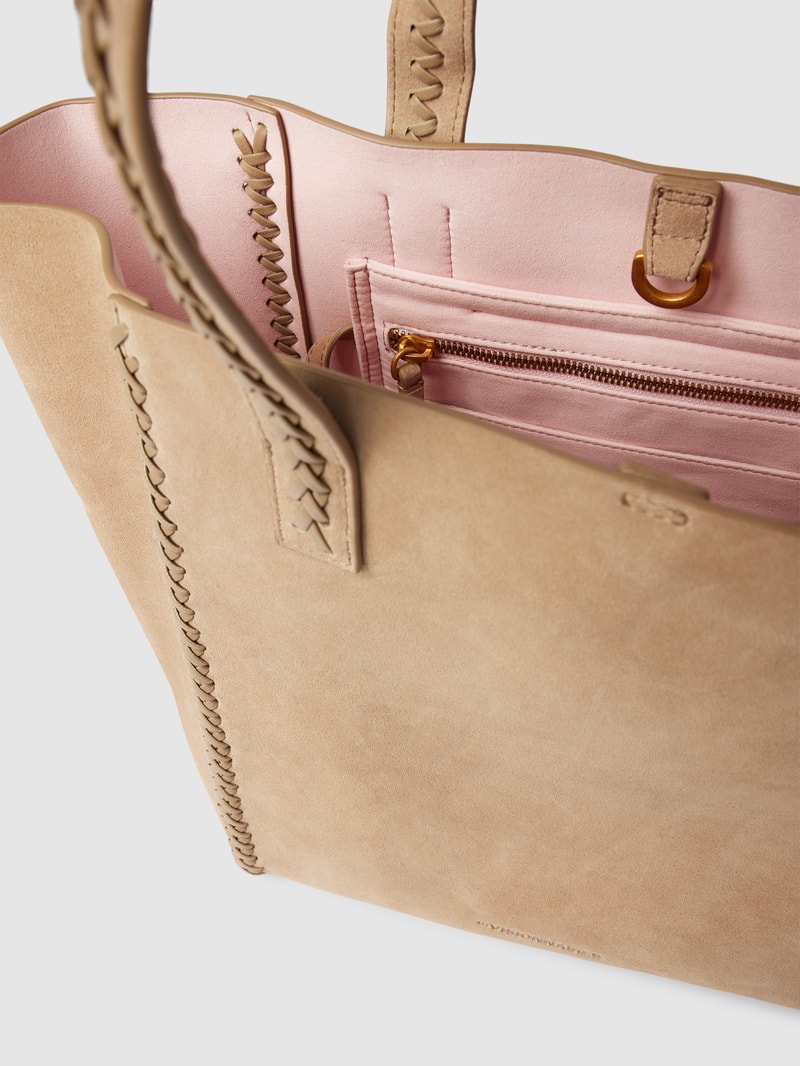 Shopper aus Leder Modell 'COSY LEATHER' in sand