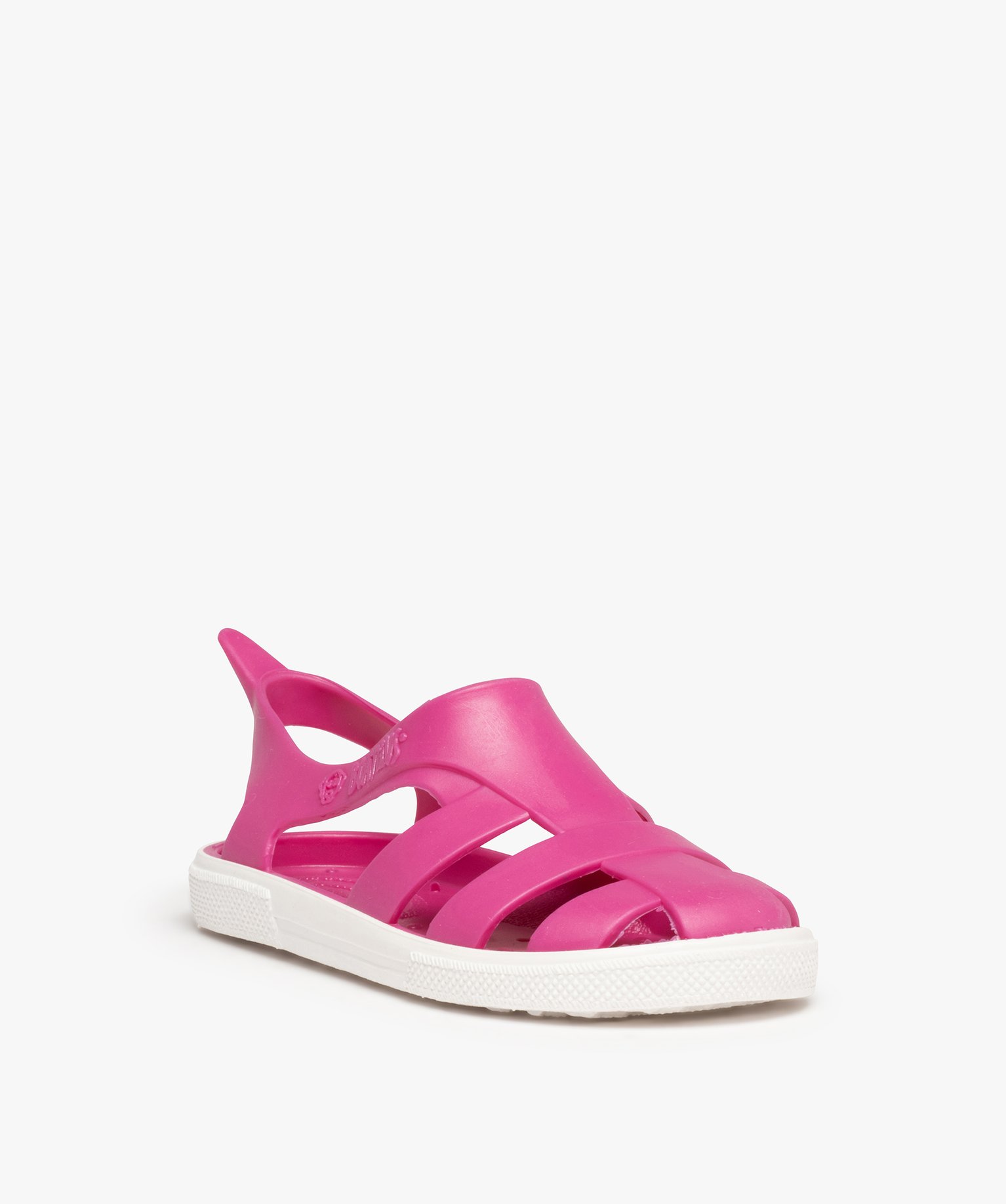 Sandales de plage enfant unies à brides souples - Boatilus violet | GEMO