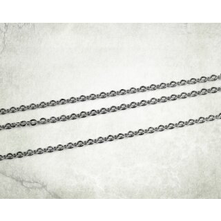 Silver Hobby Chain 3mm x 2,5mm (1 meter)