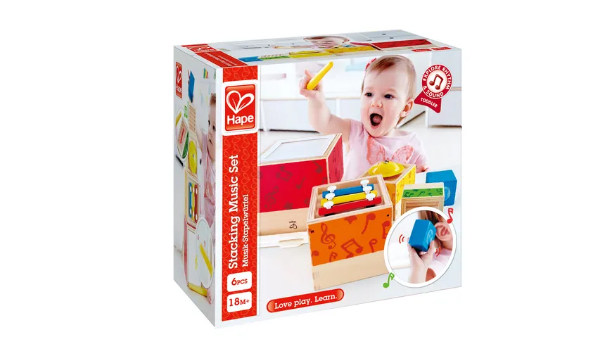 Hape Musik-Stapelwürfel  E0336
