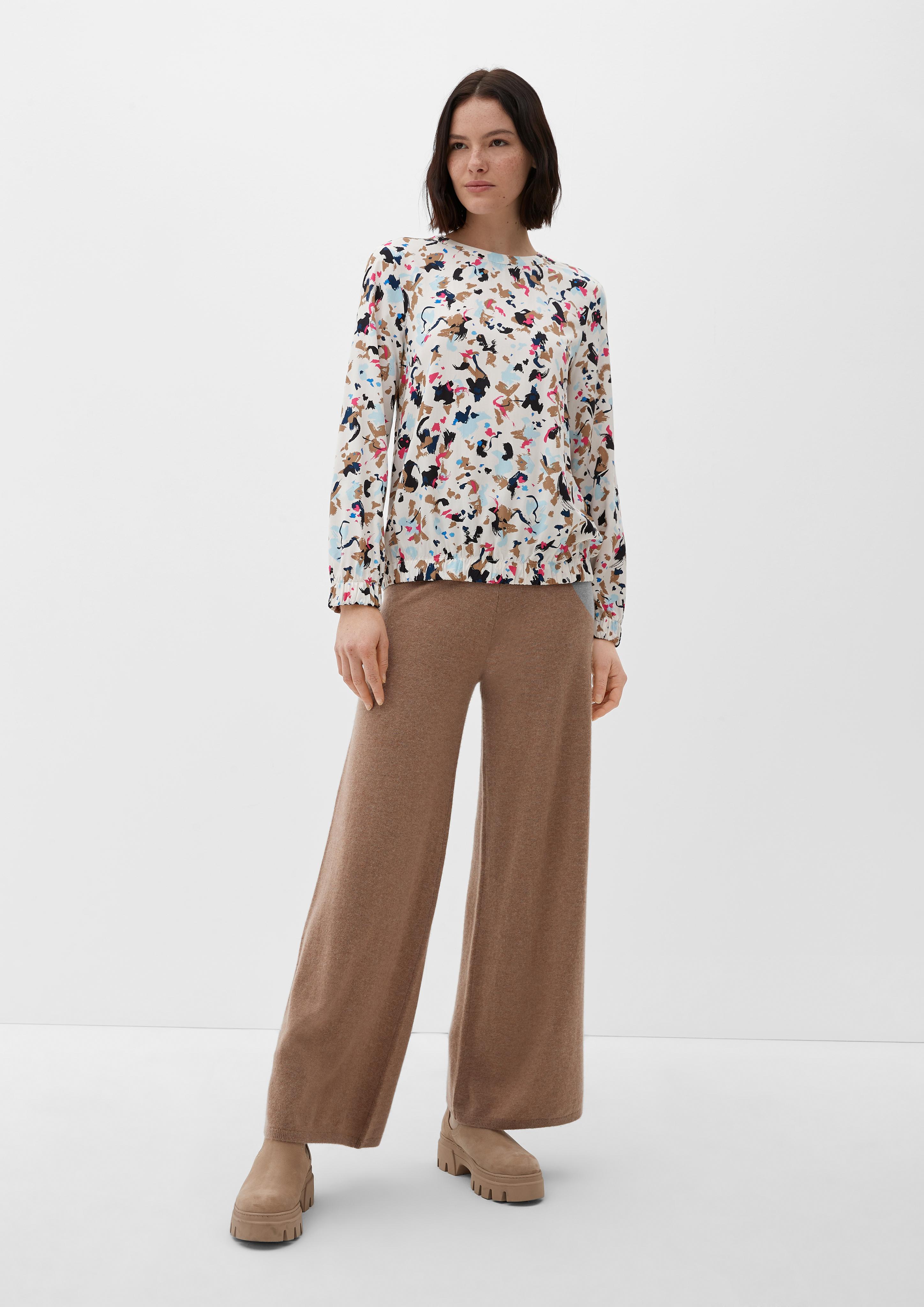 Viskosebluse in abstraktem Muster  2124883-02A0