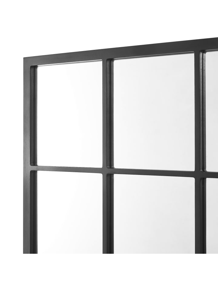 en.casa Wandspiegel Cupello in Schwarz (H)90cm (B)60cm (T)1.8cm günstig kaufen onesize