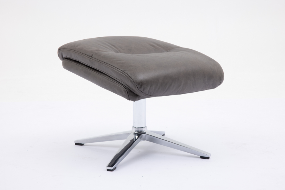 Happy Home Happy Home elektrisch verstellbarer Relaxsessel mit Hocker HWP51-GRA grau
