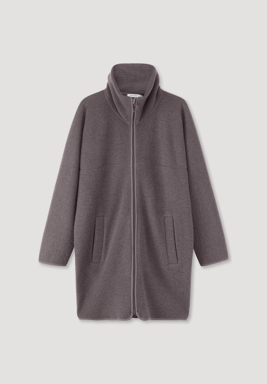 Wollfleece Mantel aus reiner Bio-Merinowolle