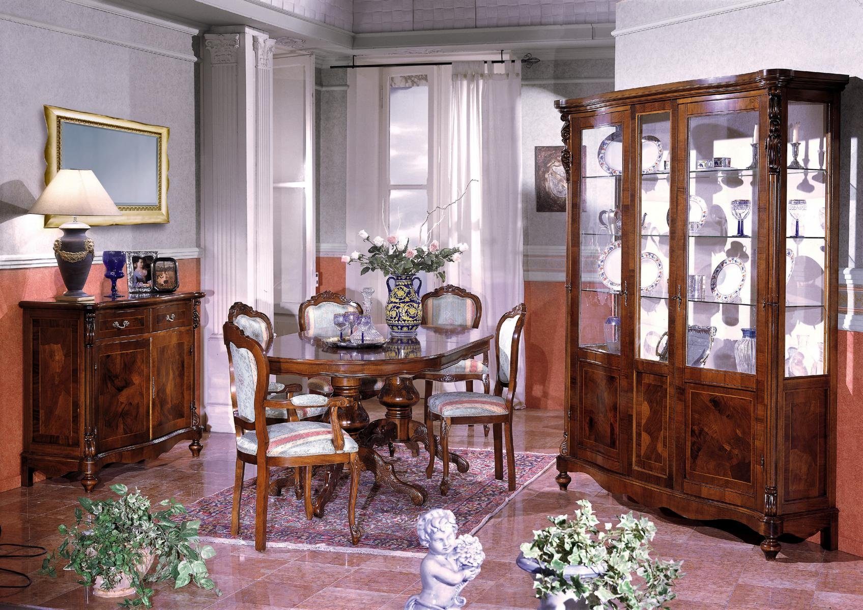 JVmoebel Esszimmer-Set, Esszimmer Möbel Esstisch Tisch Gruppe Essgarnitur Lehnstuhl 6tlg.