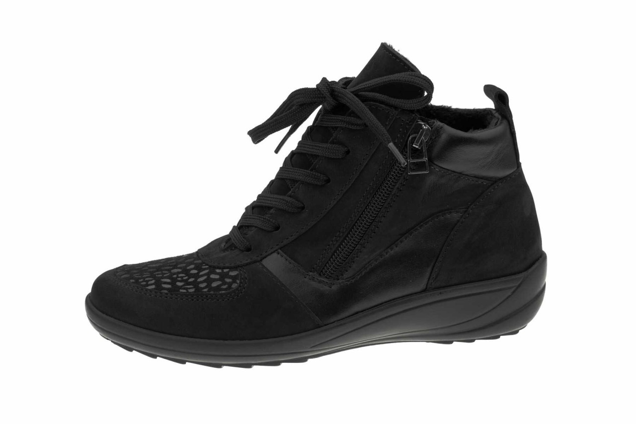 COMFORTABEL Schnür-Stiefeletten schwarz