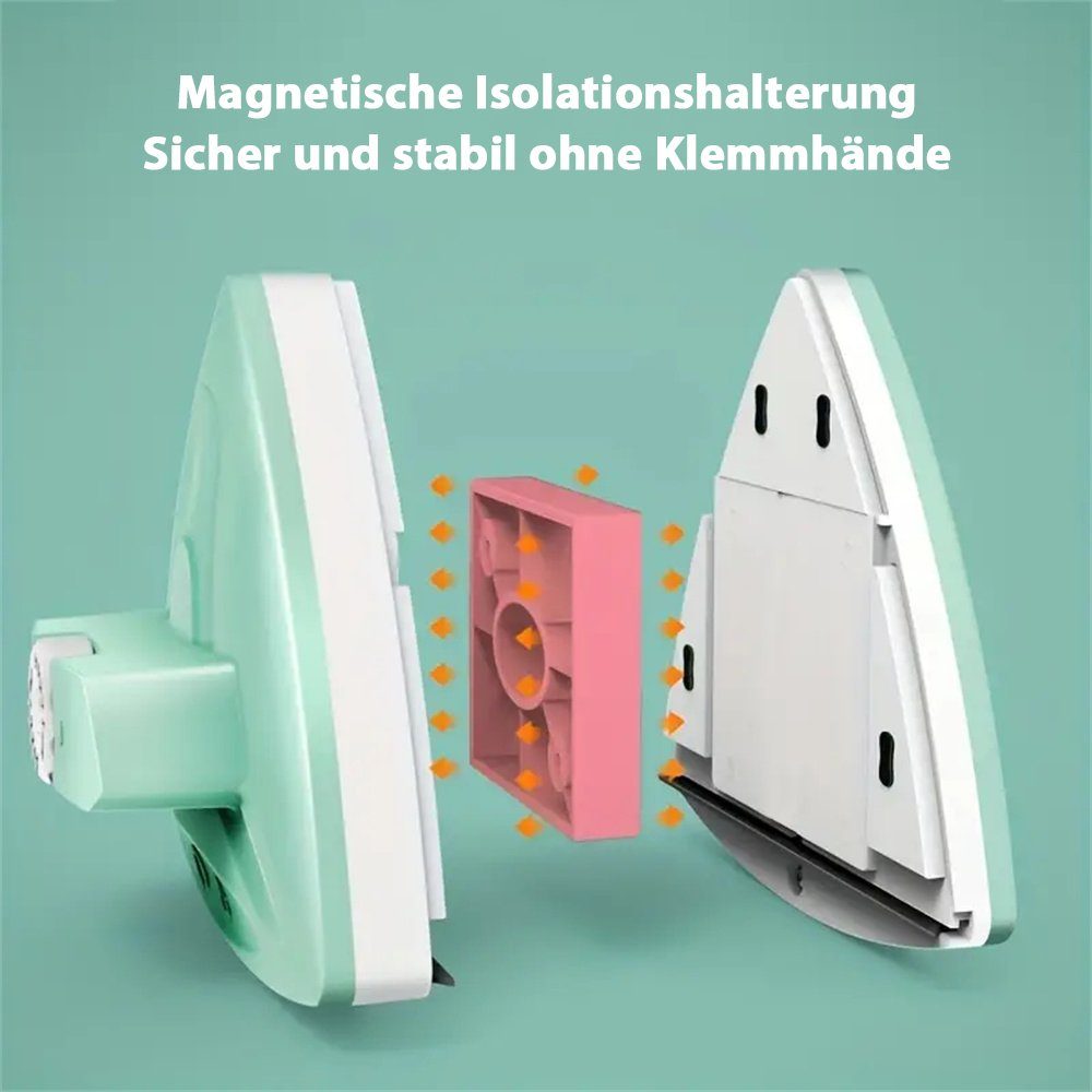 TUABUR Akku-Fensterreiniger Verstellbarer magnetischer Fensterreiniger für Doppelverglasung