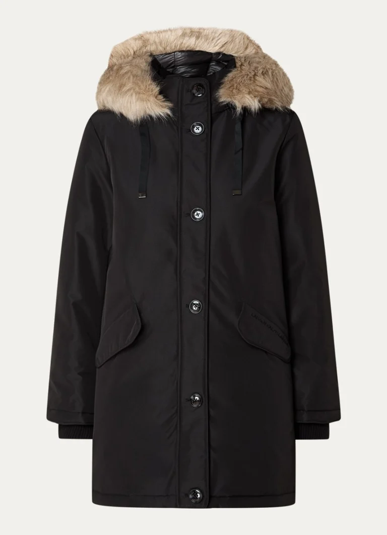 Ralph Lauren polsterēta parka ar noņemamu kapuci un atlokāmām kabatām