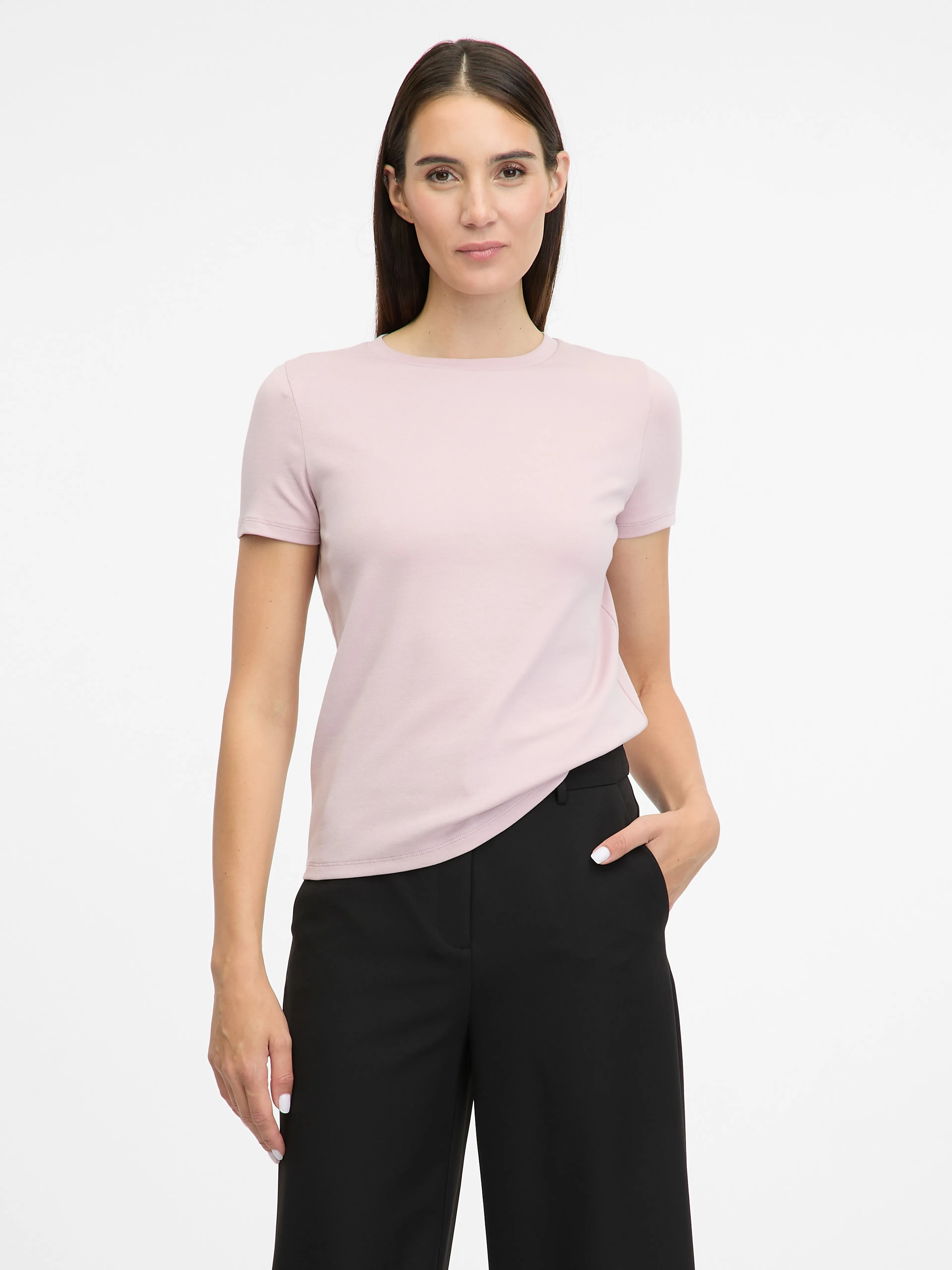Hellrosa Damen-Kurzarm-T-Shirt ORSAY
