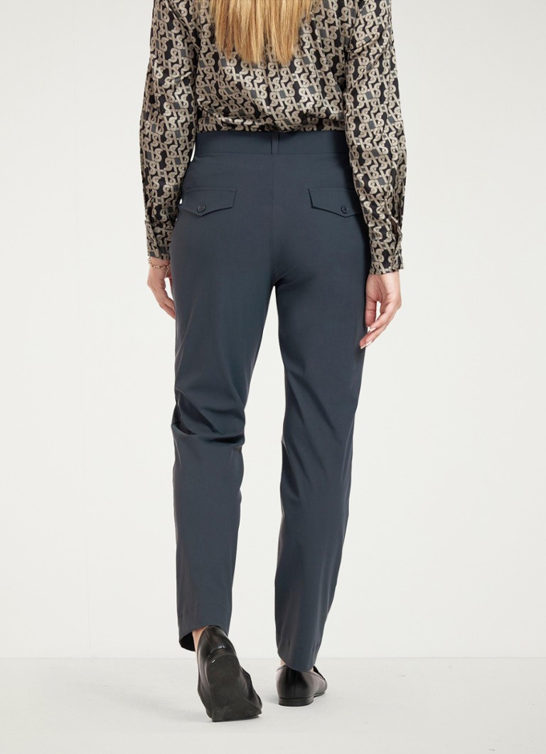 Pantaloni Studio Anneloes Luca a vita medio-alta e gamba affusolata con piega stirata