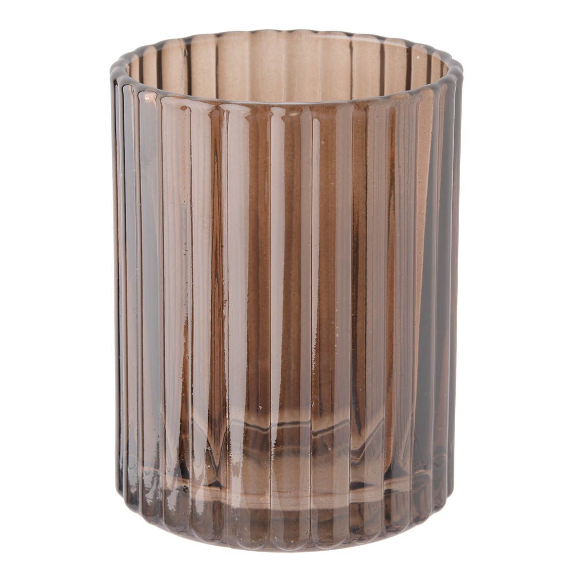 Teelichthalter in geriffelter Optik
