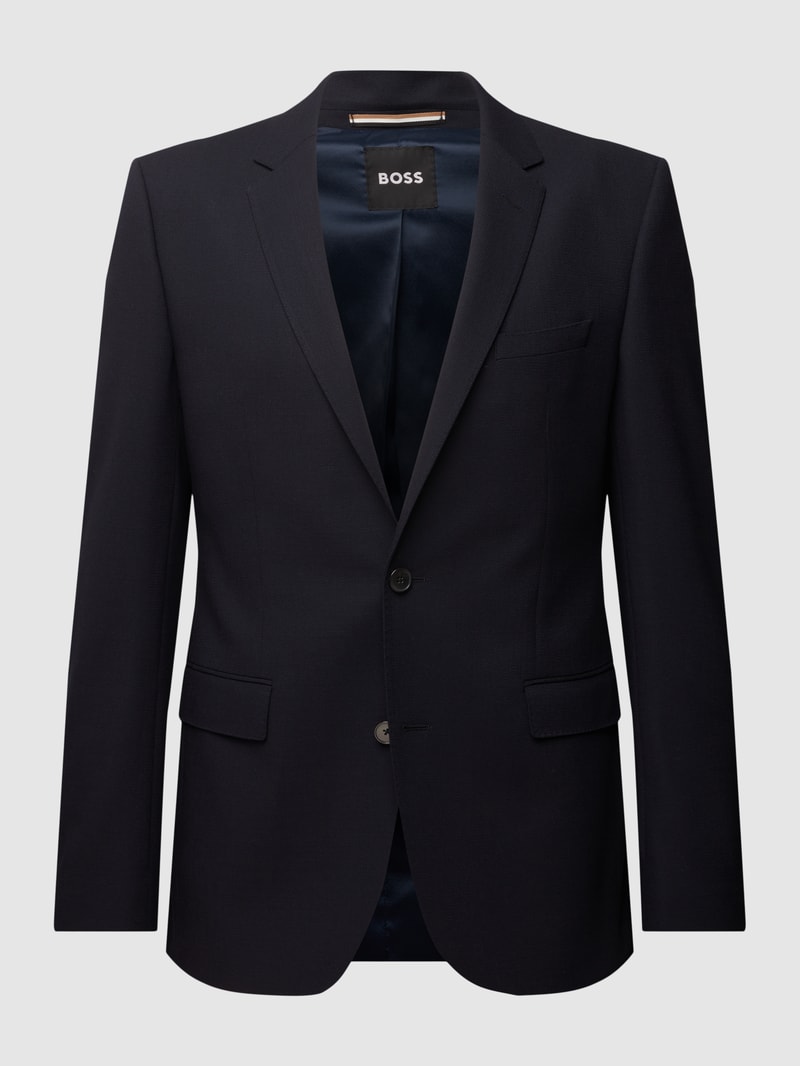 Regular Fit 2-Knopf-Sakko mit Reverskragen Modell 'Jasper' in marineblau