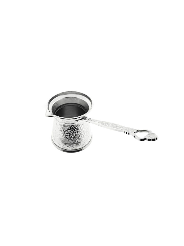 Almina Traditionelle Kaffeekanne  Türkischer Kaffee in Silber günstig kaufen