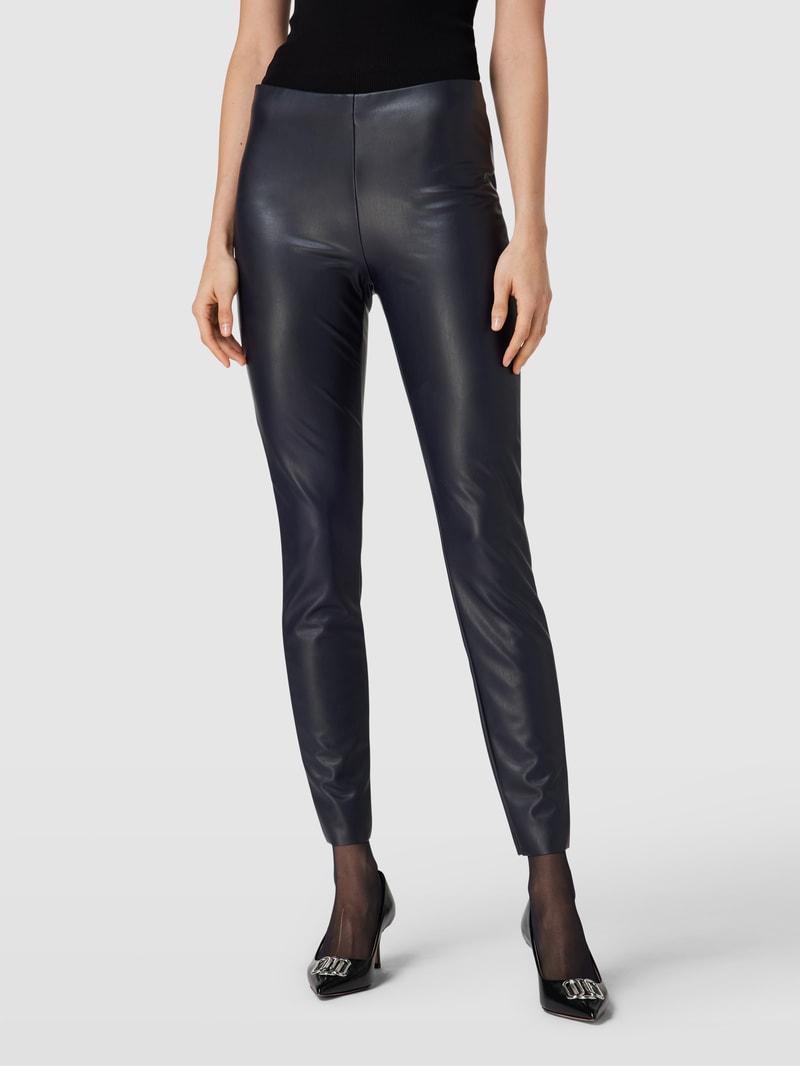 Leggings im unifarbenen Design Modell 'RESA' in marineblau