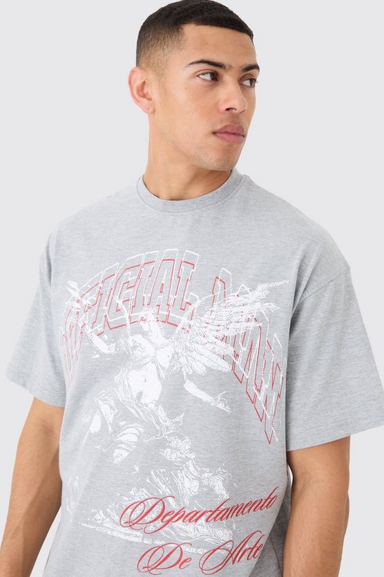 Oversize T-Shirt mit Print