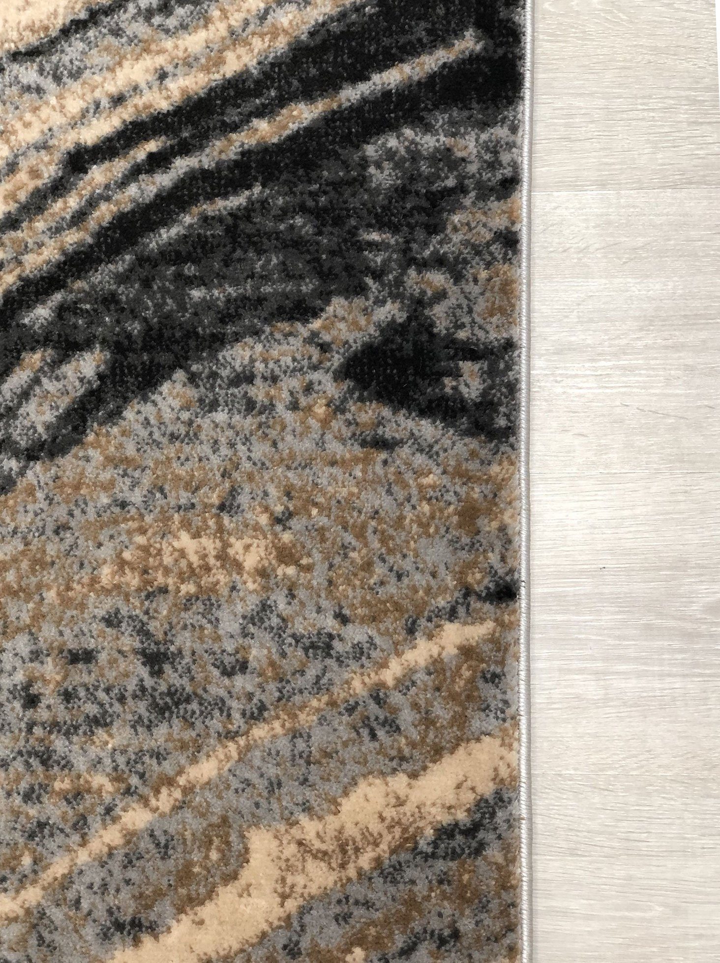 Hochflor-Teppich Hochwertiger Teppich Wohnnzimmer 2715-Braun, TEPPIA, Höhe: 150 mm, Wohnzimmerteppich Teppichläufer Rutschfest Küchenteppich