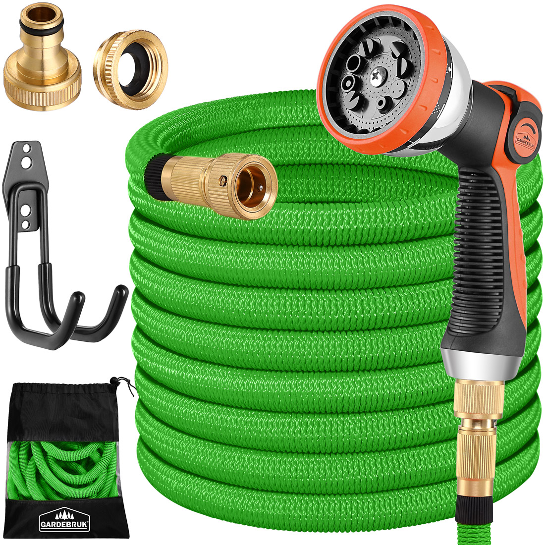 Casaria Gardebruk® Gartenschlauch Grün 30m flexibel