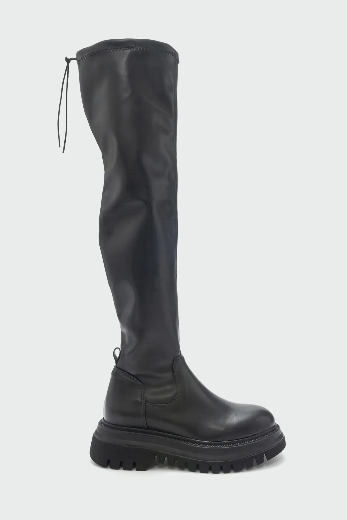 LuviShoes  Chip Black Laptop-Stiefel für Damen