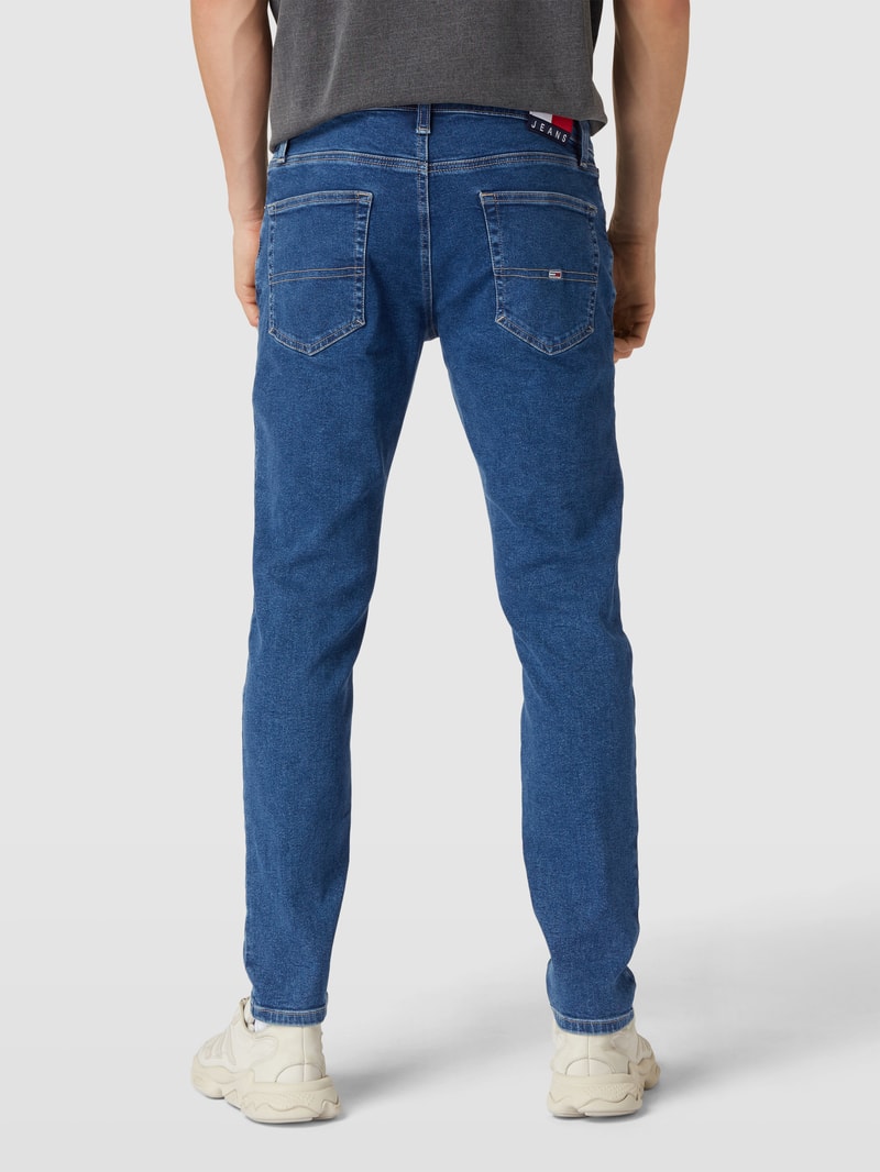 Jeans mit Label-Details Modell 'AUSTIN' in jeans