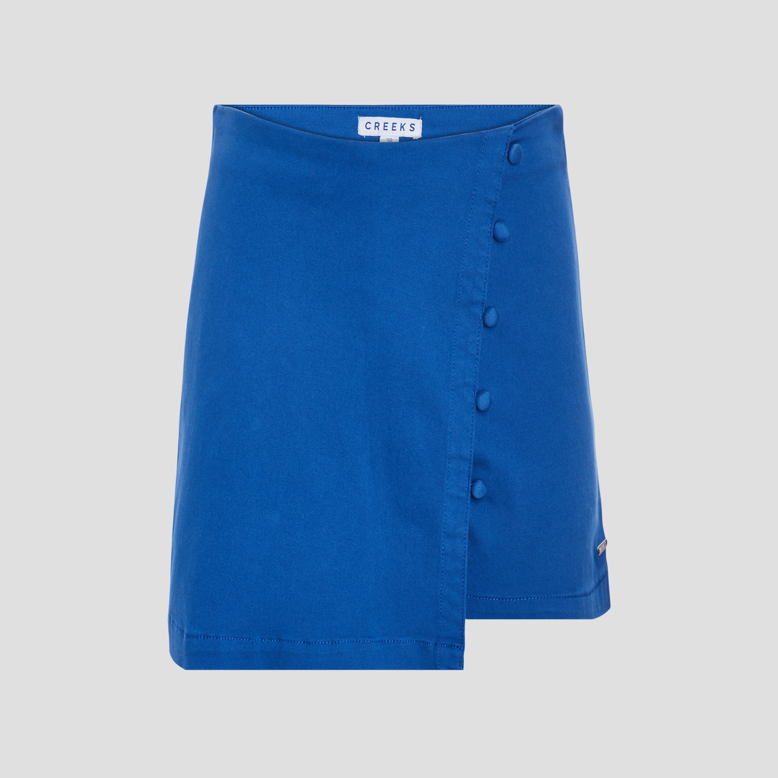 Jupe-short droite bleu roi femme | La Halle