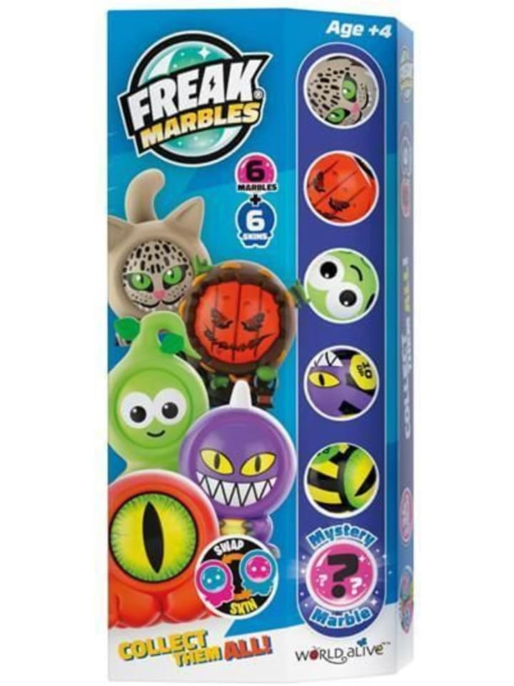 Carletto Murmeln Freak Marbles & Skins 6er Set - blau, ab 4 Jahre günstig kaufen onesize