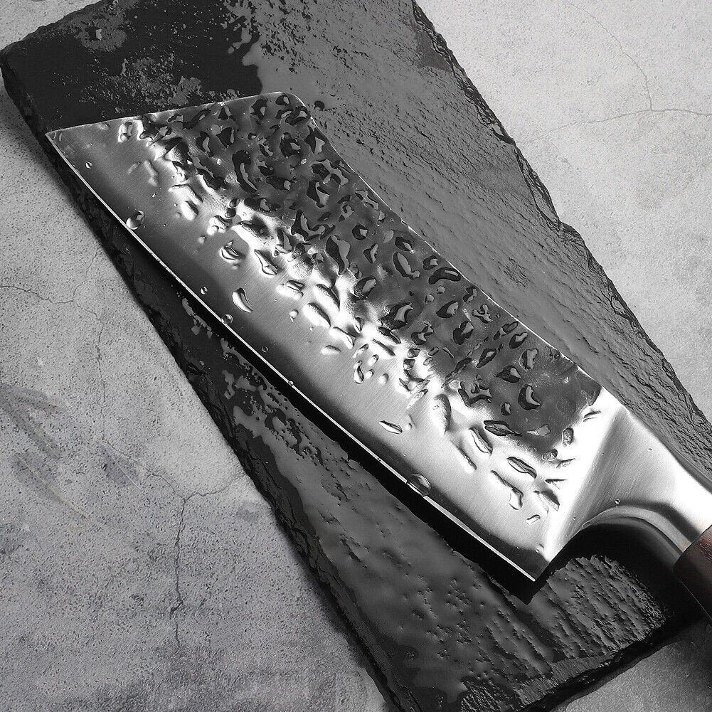 KingLux Hackmesser Handgeschmiedet Küchenmesser Metzger Ausbeinmesser Fleischermesser