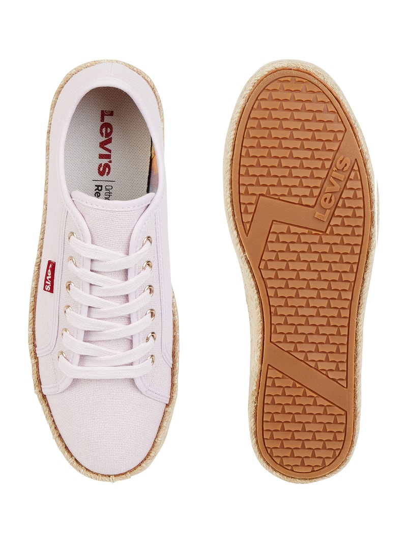 Plateau-Sneaker aus Canvas Modell 'Lavic' in hellrosa