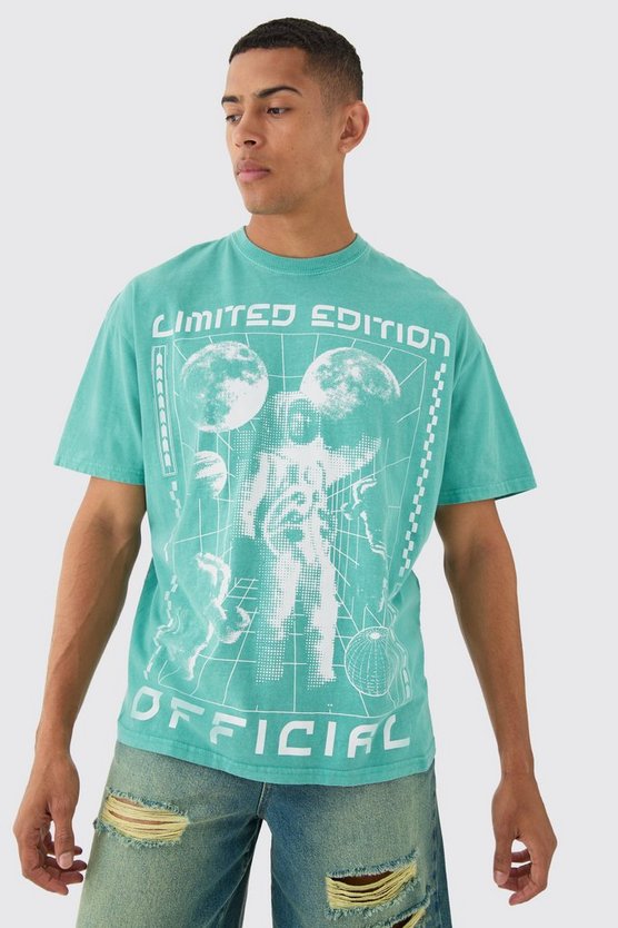 Oversize T-Shirt mit Astronaut-Print