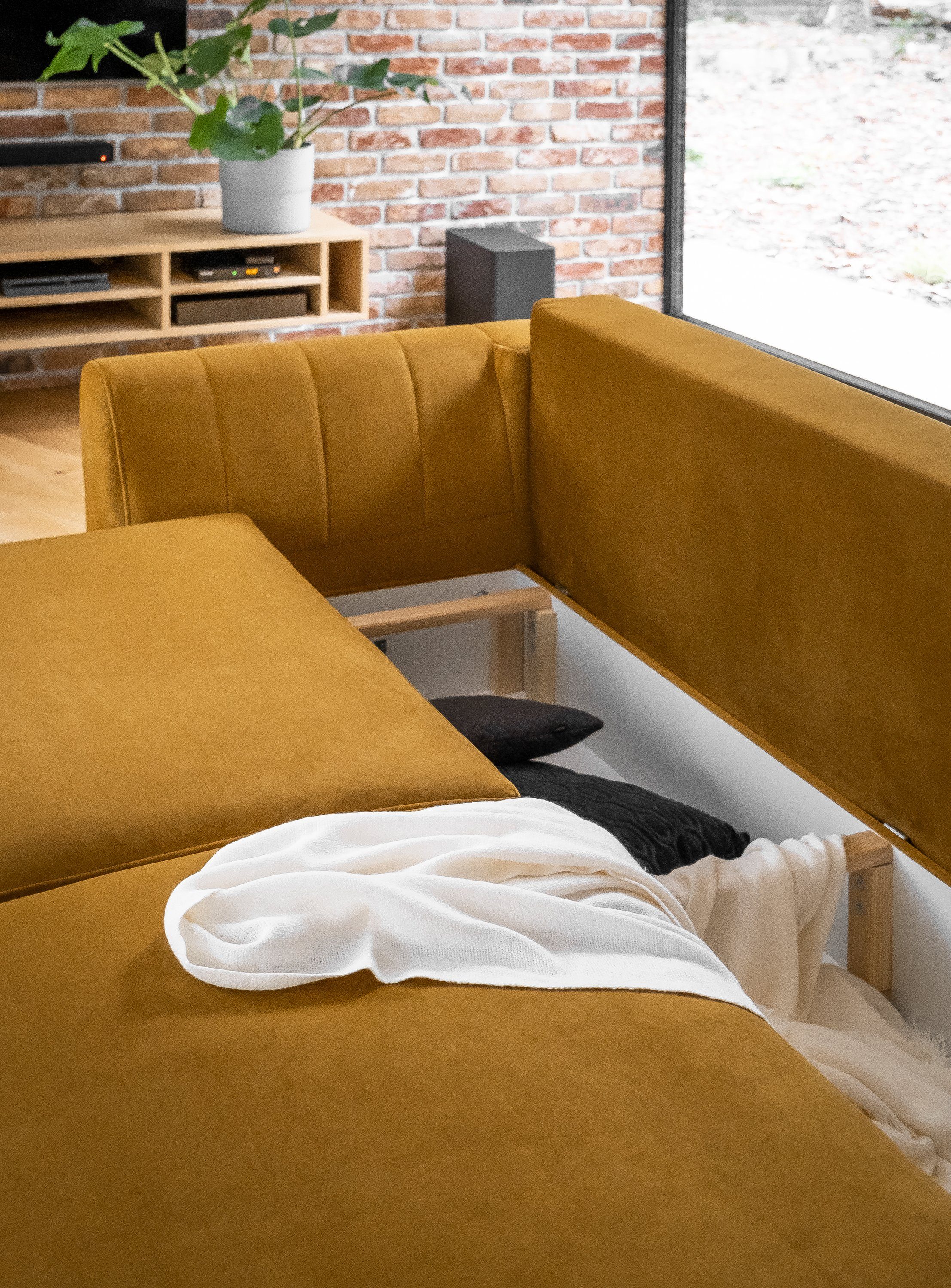 Best for Home 3-Sitzer Megis Soft, mit Schlaffunktion