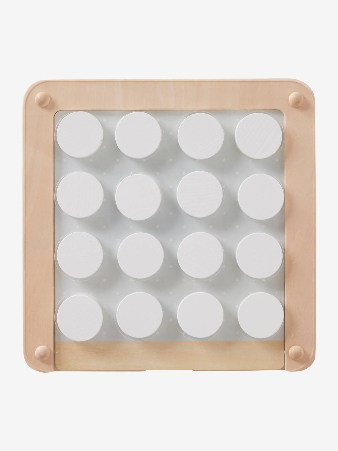 Jeu de Mémo sur plateau évolutif en bois FSC® blanc