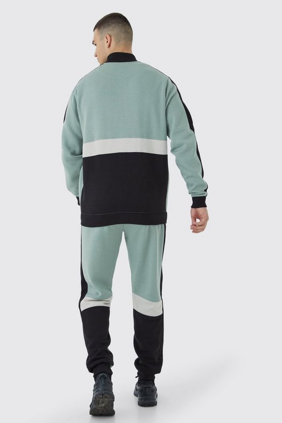 Tall Man Sweatshirt-Trainingsanzug mit Trichterkragen