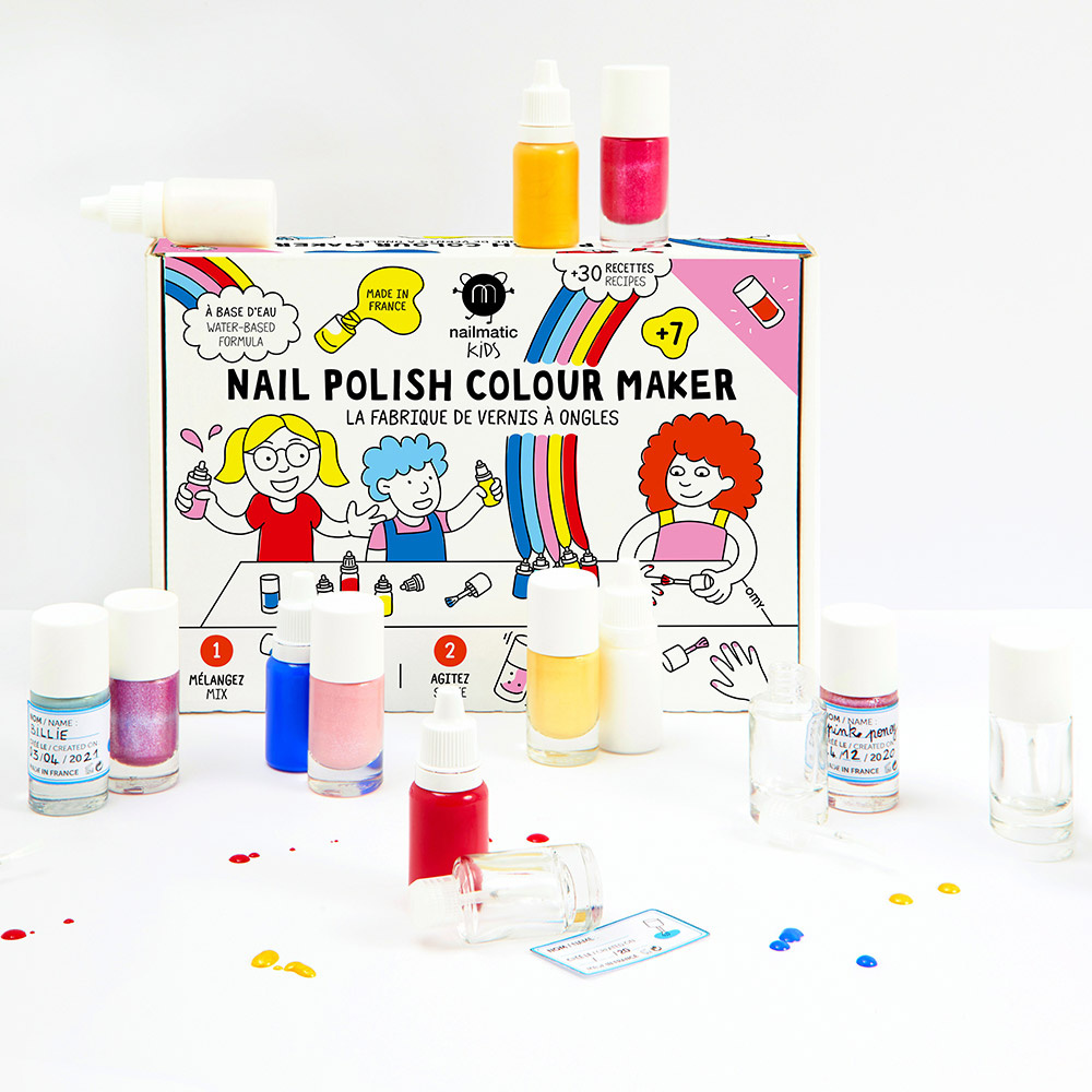 nailmatic La Fabrique de Vernis à l'Eau coffret DIY pour 4 flacons