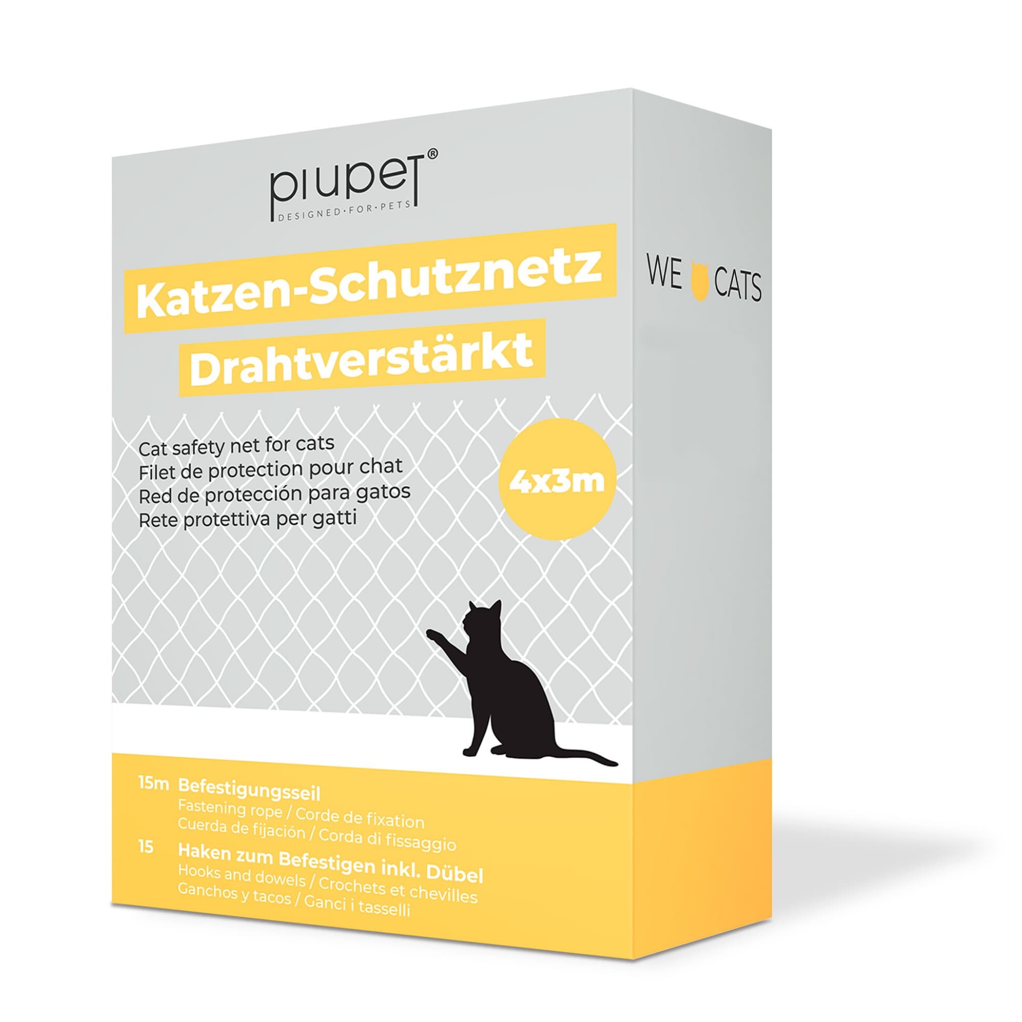 PIUPET Schutznetze PIUPET Katzennetz drahtverstärkt