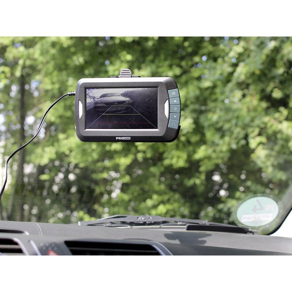 PROUSER Funk-Rückfahrvideosystem mit 2 Kameras Rückfahrkamera (2 Kameras, IR-Zusatzlicht, Abstandshilfslinien)