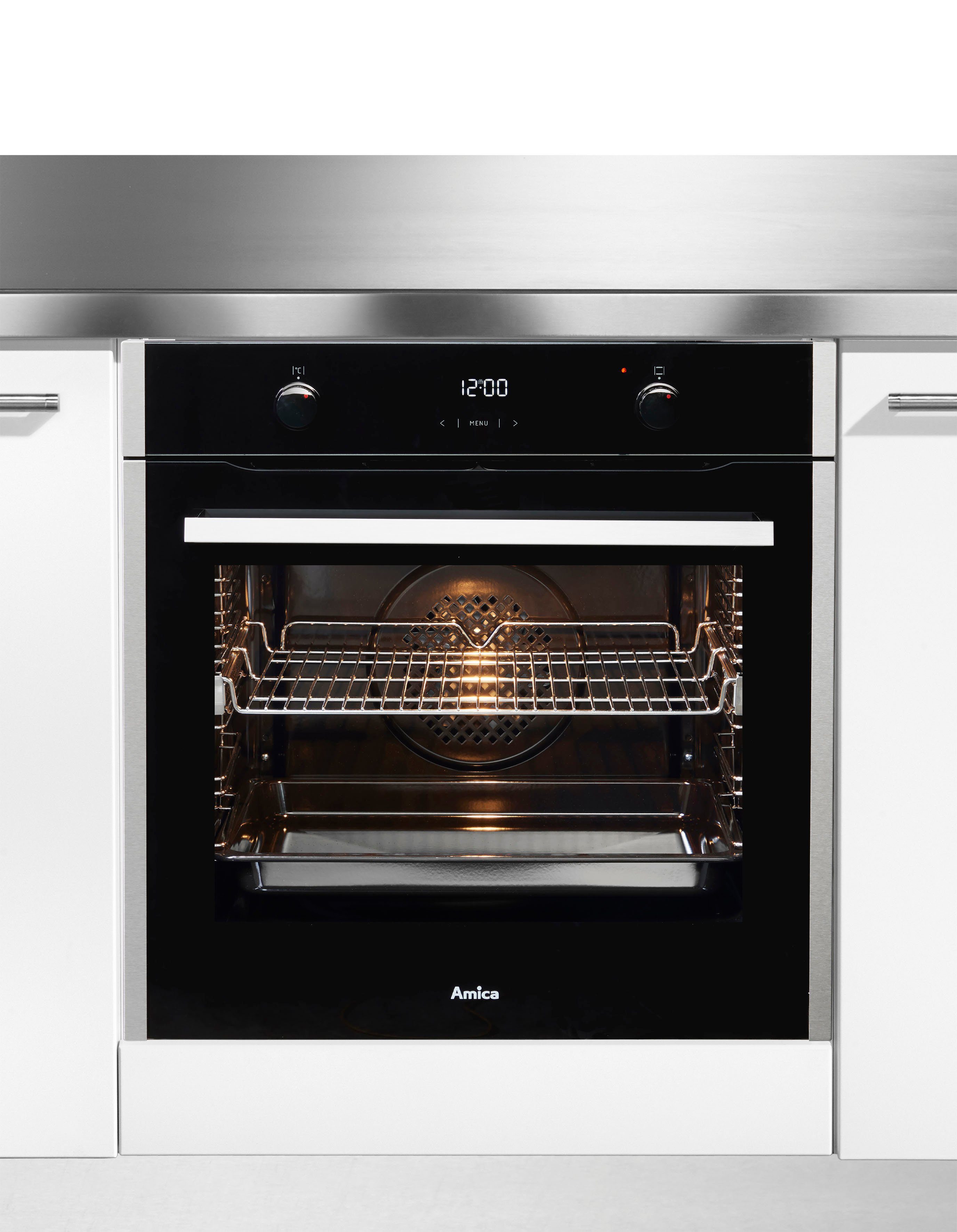 Amica Einbaubackofen EBX 944 710 E, mit 1-fach-Teleskopauszug, Steam Clean
