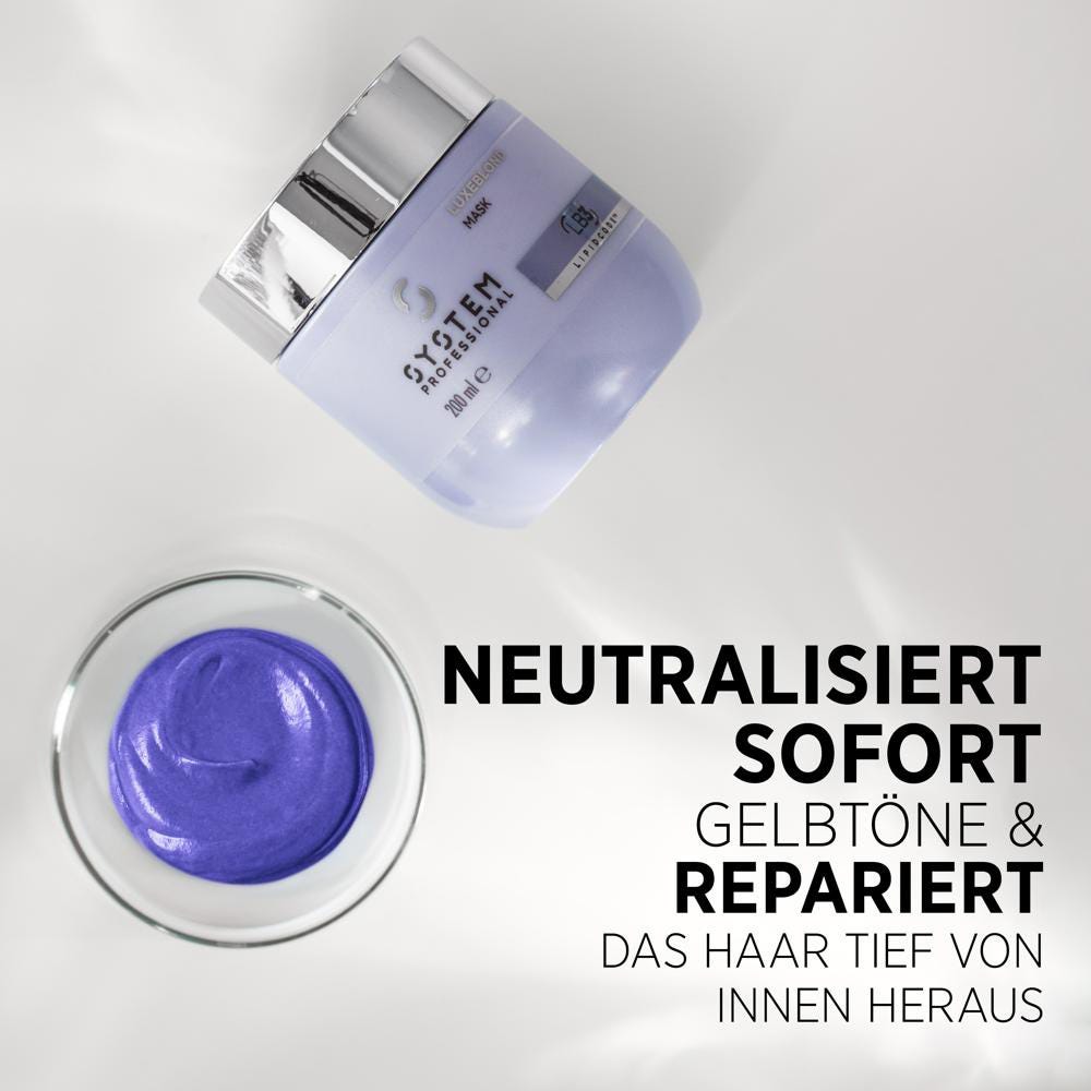 System Professional LB3 LuxeBlond Anti-Gelbstich & Reparatur Haarmaske 200 ml