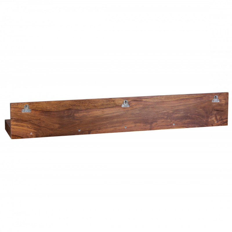 Wohnling Massivholz Wandregal 110 cm Sheesham