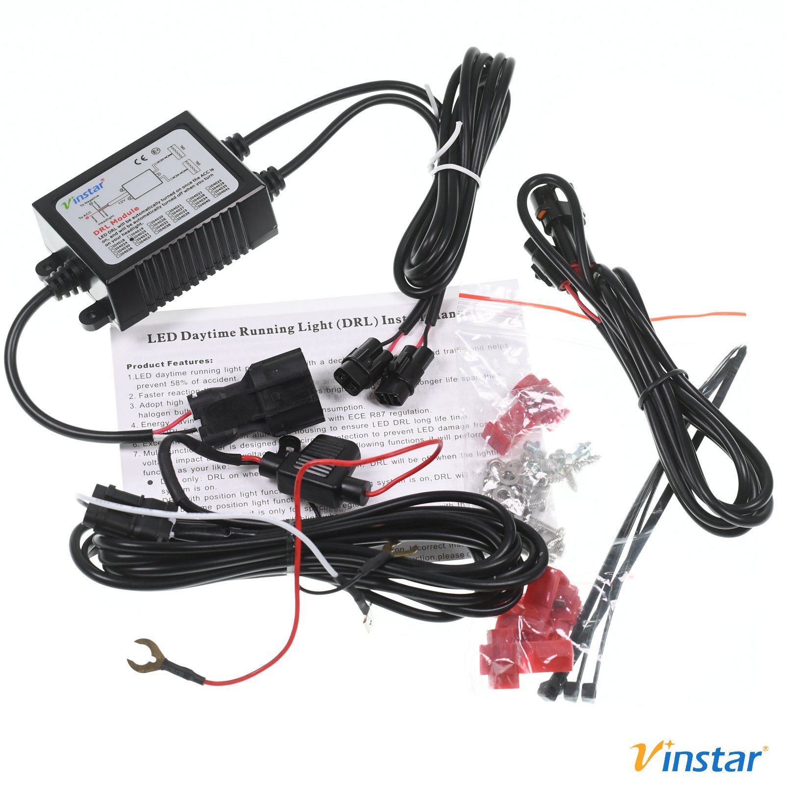 Vinstar KFZ-Ersatzleuchte 2X LED Tagfahrlicht DRL Set für AUDI, kompatibel mit: AUDI S3 A3 8PA 8P 2004-2008