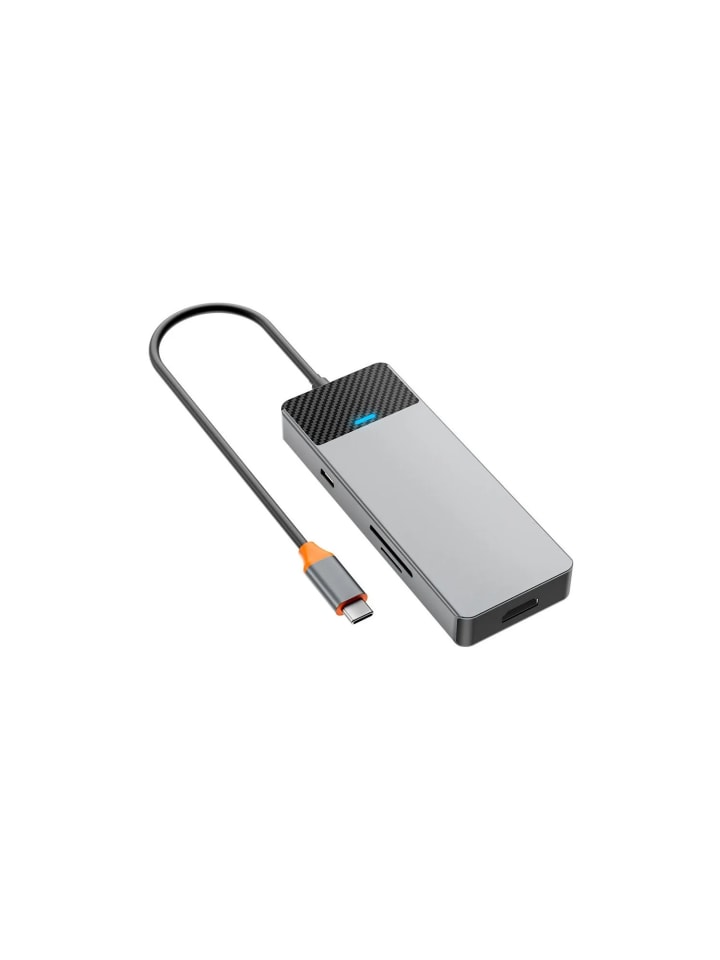 COFI 1453 WiWU - HUB 7/9/12 in 1 USB-C HUB - Adapter Aluminiumgehäuse in Grau günstig kaufen 1
