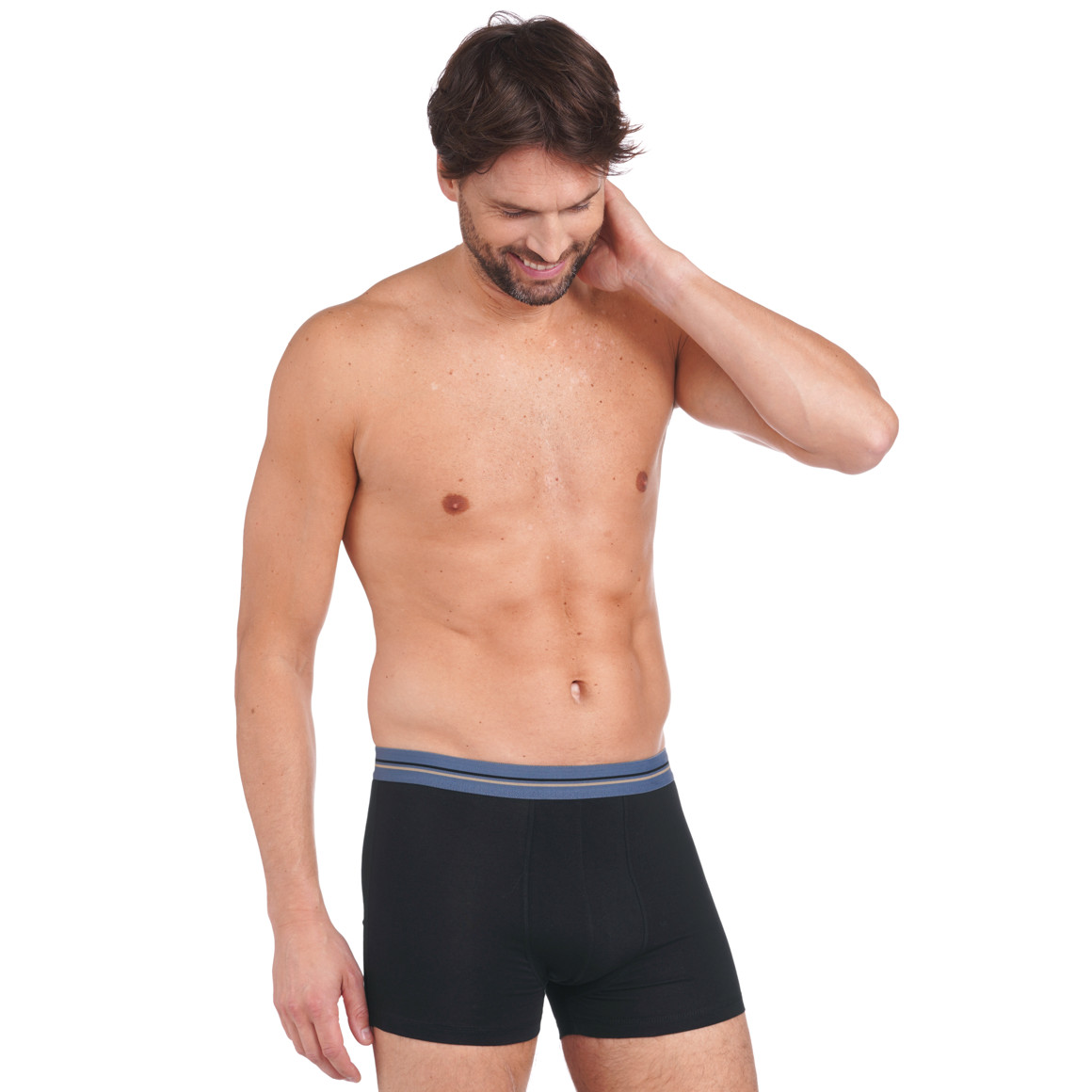 Herren Retroshorts mit gestreiftem Webbund