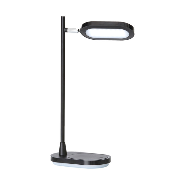 LED-Schreibtischlampe mit Wireless Charging, schwarz